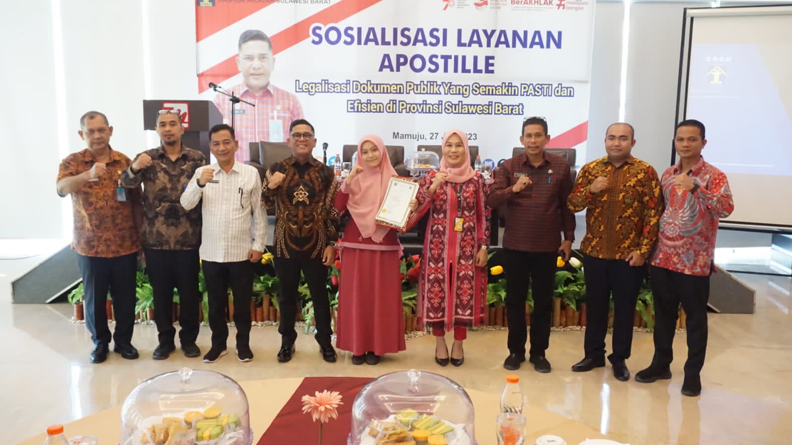 Kemenkumham Sulawesi Barat buka layanan Apostille (dok. Istimewa)