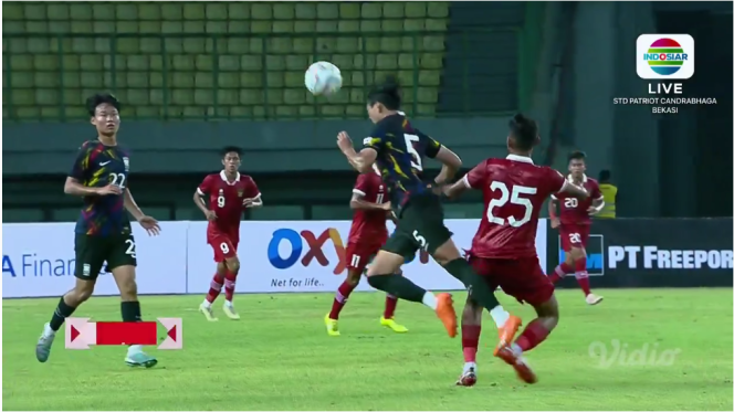 
 Laga Timnas Indonesia U-17 melawan Korea Selatan U-17 (dok. vidio.com)