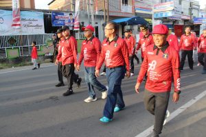 Jalan santai Kemenkumham Sulawesi Barat dalam rangkaian acara Legal Expo 2023 (dok. istimewa)