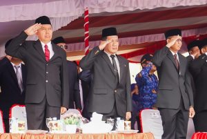 Kadiv Administrasi Kemenkumham Maluku Utara saat hadiri Upacara HUT ke-78 RI di Sofifi (dok. istimewa)