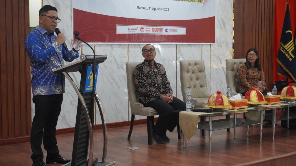 Kakanwil Kemenkumham Sulawesi Barat, Parlindungan saat membuka Pelatihan Bahasa Isyarat (dok. istimewa)