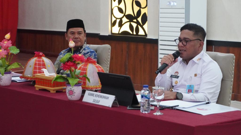 Kanwil Kemenkumham Sulawesi Barat, menerima kunjungan Komite 1 DPD RI (dok. Istimewa)