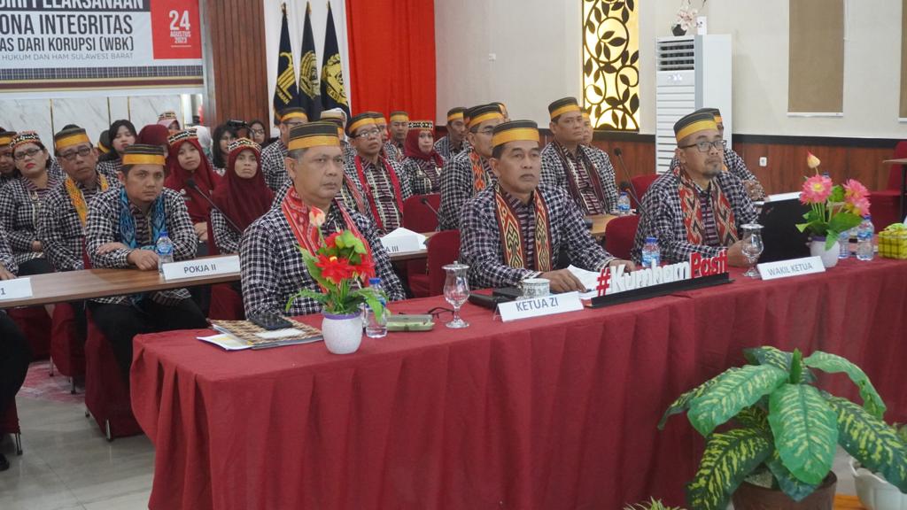 Kemenkumham Sulawesi Barat ikuti Desk Evaluasi Pembangun ZI (dok. Istimewa)