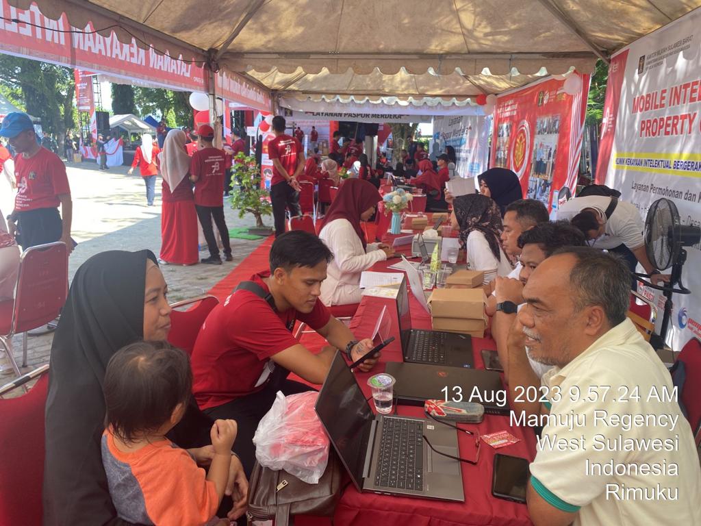Kegiatan Mobile IPC di Legal Expo 2023 kanwil Kemenkumham Sulawesi Barat (dok. istimewa)