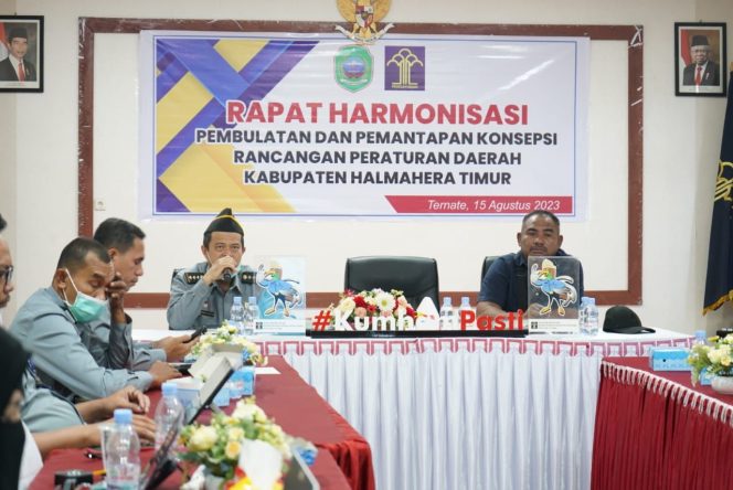 
 Kemenkumham Maluku Utara fasilitasi Kabupaten Halmahera Timur gelar harmonisasi Ranperda (dok. Istimewa)