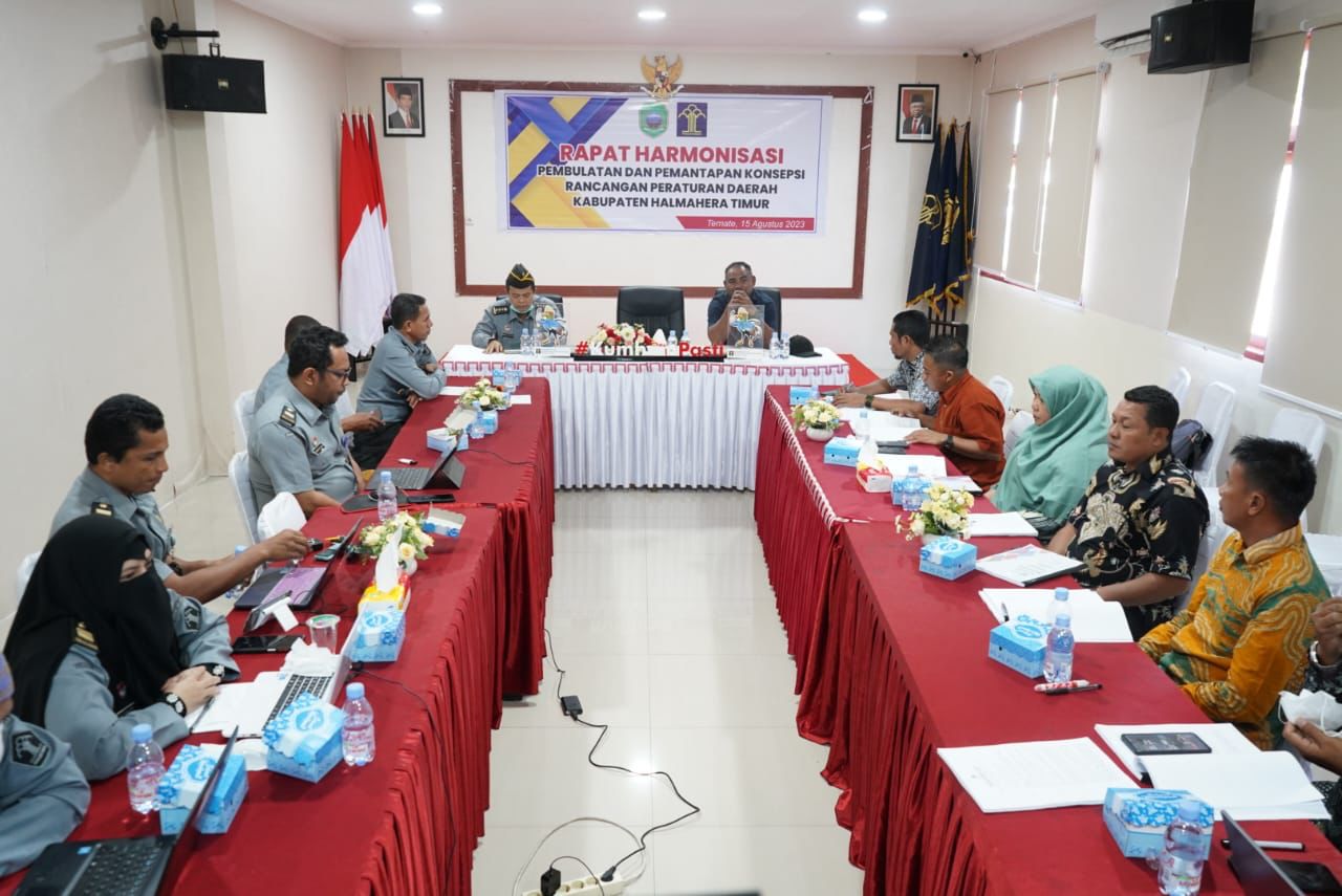 Kemenkumham Maluku Utara fasilitasi Kabupaten Halmahera Timur gelar harmonisasi Ranperda (dok. Istimewa)