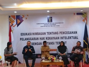 Kanwil Kemenkumham Maluku Utara berikan edukasi cegah pelanggaran Kekayaan Intelektual (dok. istimewa)