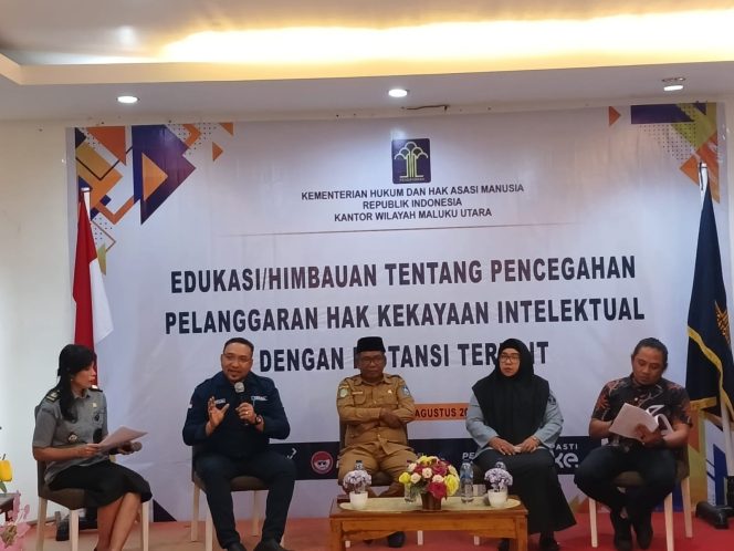 
					Kanwil Kemenkumham Maluku Utara berikan edukasi cegah pelanggaran Kekayaan Intelektual (dok. istimewa)