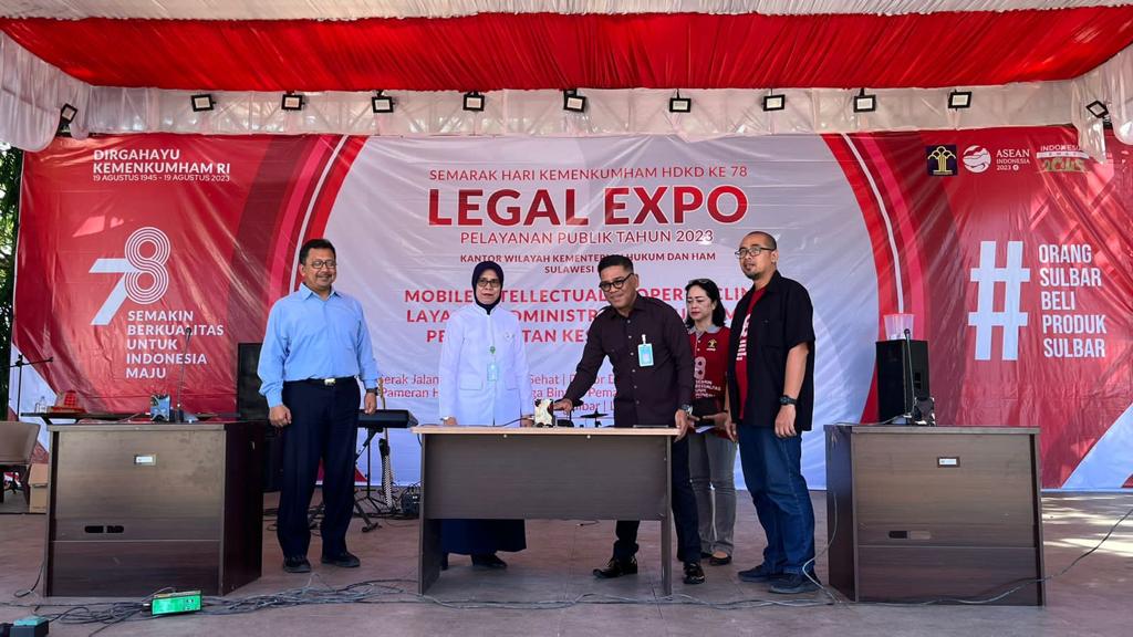 Kanwil Kemenkumham Sulawesi Barat selenggarakan acara Legal Expo 2023 (dok. istimewa)