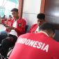 Para pemain Timnas Indonesia U-23 saat hendak berangkat ke Thailand (dok. pssi.org)