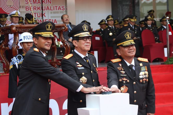 
					Menkumham Yasonna Laoly saat peringatan hari Kemenkumham ke-78 (dok. istimewa)