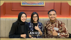 Rangga Gardika bersama petinggi Ango Ventures (dok. Rangga Gardika)