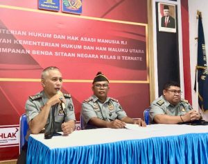 Rapat Evaluasi Tim Pendampingan Kanwil Kemenkumham Maluku Utara di Rupbasan Ternate (dok. Istimewa)