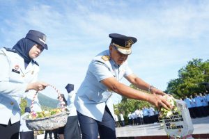Upacara tabur bunga Kemenkumham Malut (dok. Istimewa)