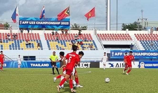 
 Pertandingan Timnas Laos melawan Timnas Vietnam di Piala AFF U-23 (dok. aseanfootball)