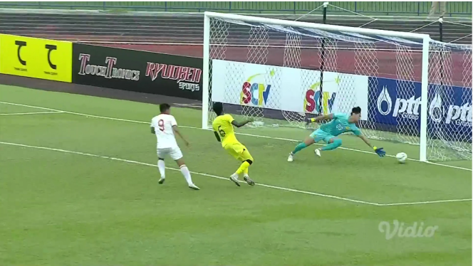 
 Pertandingan antara Vietnam melawan Malaysia di Piala AFF U-23 (dok. vidio.com)