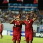 Pemain Timnas Indonesia, berselebrasi setelah menjebol gawang Thailand di babak semi final Piala AFF U-23 (dok. pssi.org)