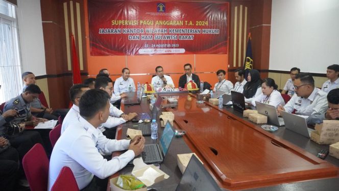 
 Kegiatan Supervisi Pagu Anggaran Kemenkumham Kanwil Sulawesi Barat (dok. Istimewa)