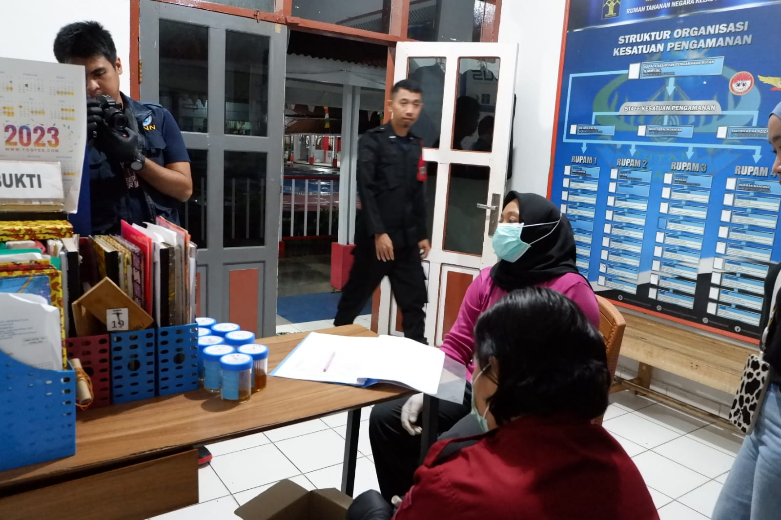 Tes Narkoba di Kemenkumham Sulawesi Barat (dok. Istimewa)