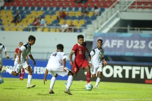 Laga Timnas Indonesia U-23 melawan Timor Leste U-23 (dok. pssi.org)
