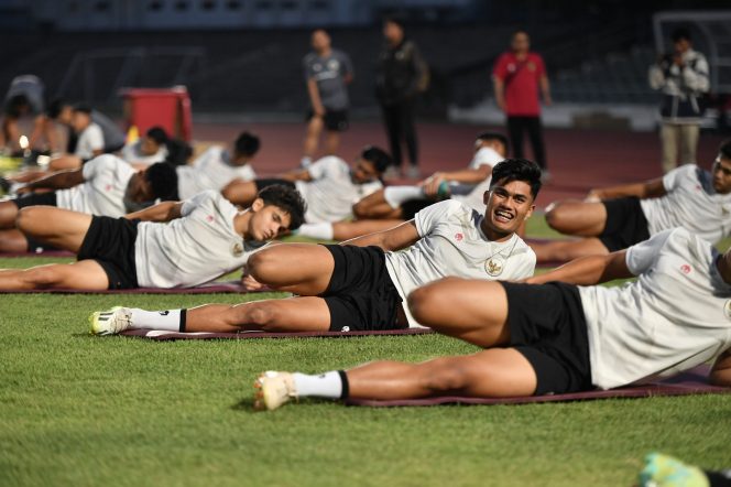 
 Muhammad Ramadhan Sananta di latihan Timnas U-23 jelang babak kualifikasi Piala Asia U-23 (dok. pssi.org)