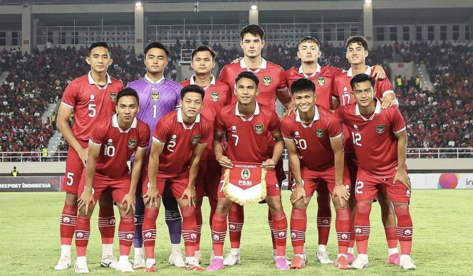 
 Line-up Timnas Indonesia U-23 di laga melawan Turkmenistan (dok. pssi)