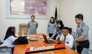 Andi Basmal Tinjau Langsung Pelaksanaan Penilaian Kompetensi Bagi Pejabat Fungsional Pembimbing Pemasyarakatan (dok. istimewa)