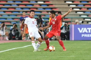 Pertandingan antara Timnas Vietnam U-23 melawan Timnas Indonesia U-23 (dok. soha.vn)