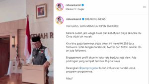 Sumber: Instagram @ridwankamil