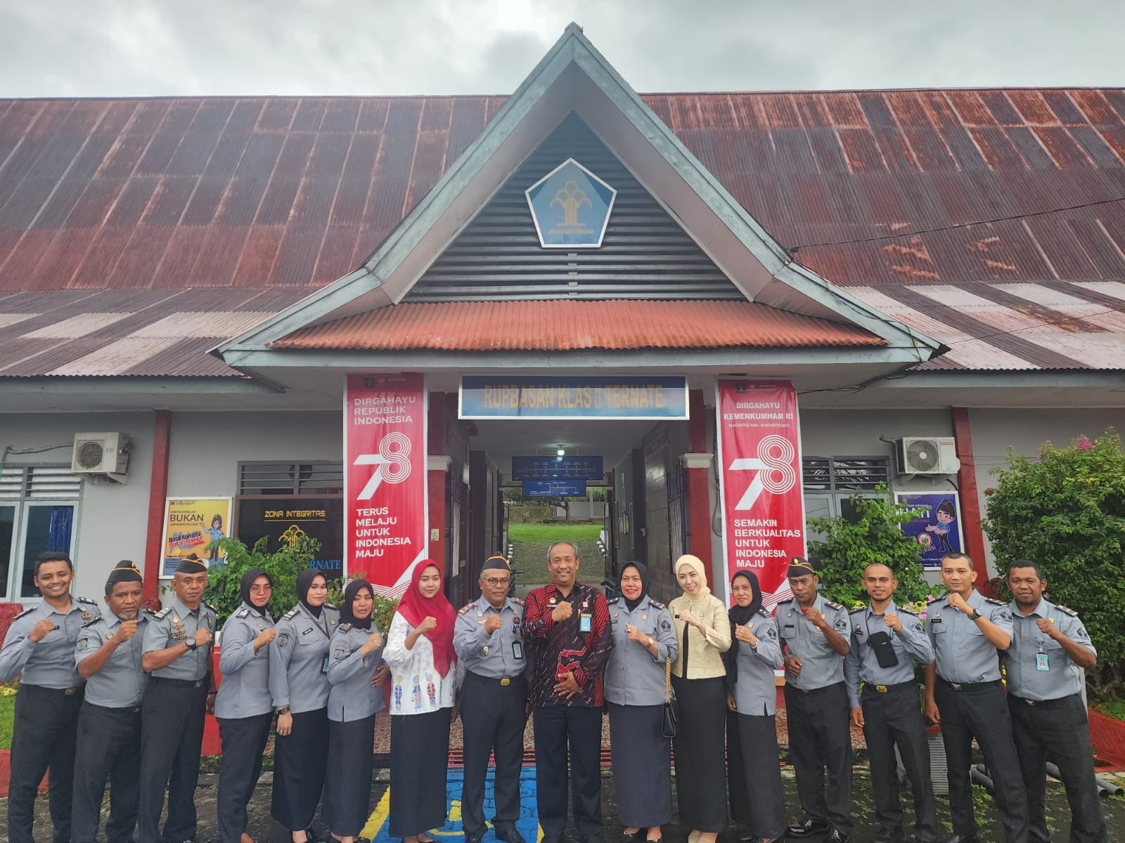 Kunjungan Direktur Bimbingan Kemasyarakatan dan Pengentasan Anak, Pujo Harinto ke Rumah Penyimpanan Benda Sitaan Negara (Rupbasan) Kelas II Ternate (dok. istimewa)
