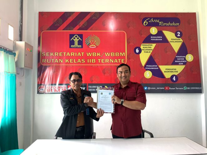 
 Rutan Ternate teken MoU dengan BNN Maluku Utara (dok. istimewa)