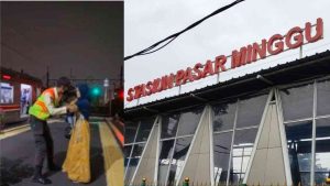 stasiun pasar minggu ibu viral