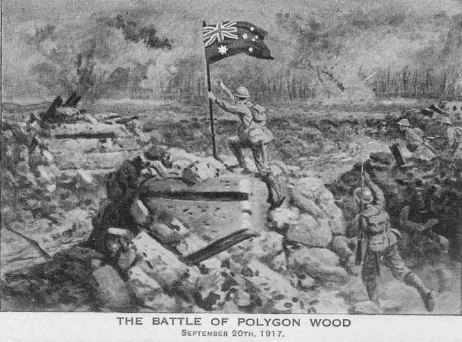 
					1917 Pertempuran Polygon Wood Dimulai