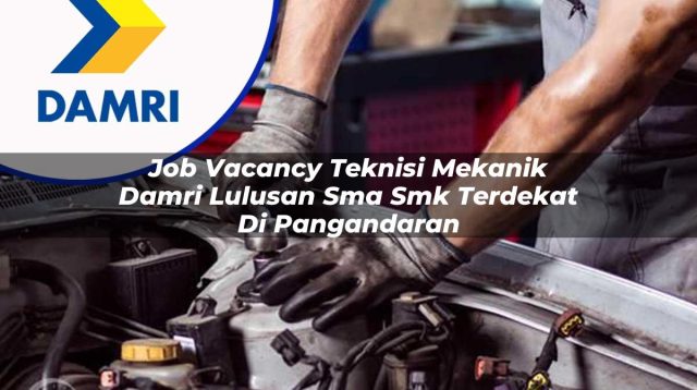 job vacancy teknisi mekanik damri lulusan sma smk terdekat di pangandaran 1753076343