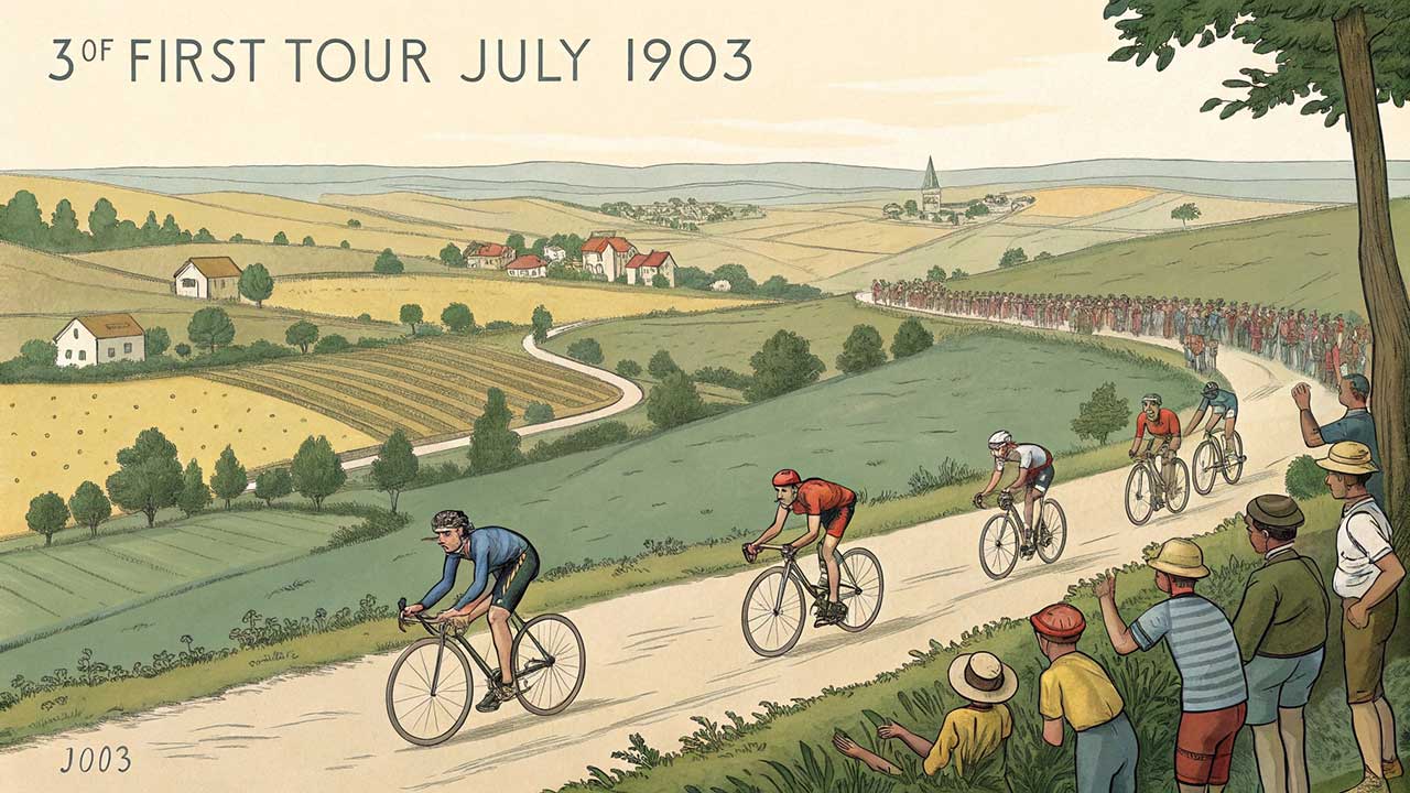 1 juli 1903 Balapan Sepeda Tour de France pertama kali dimulai
